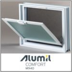 Ανοιγόμενο Κουμπάσο Τζάμι Alumil 940