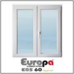 Ανοιγόμενο Δίφυλλο Τζάμι Europa Eos 60 Hybrid
