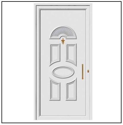 Πόρτα Εισόδου Pvc 9081