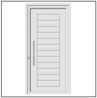 Πόρτα Εισόδου Pvc 9140