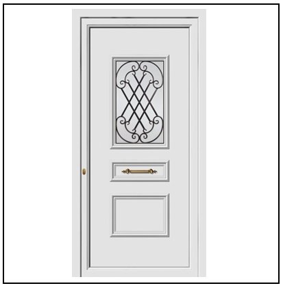 Πόρτα Εισόδου Pvc 9161