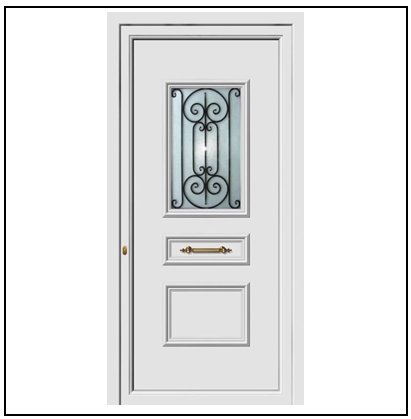 Πόρτα Εισόδου Pvc 9163