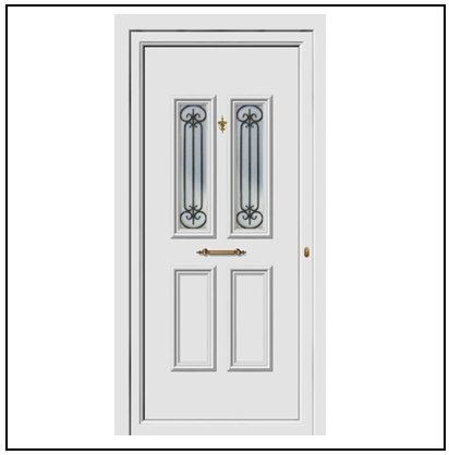 Πόρτα Εισόδου Pvc 9183