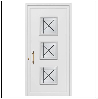 Πόρτα Εισόδου Pvc 9342