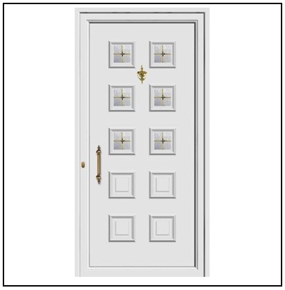 Πόρτα Εισόδου Pvc 9443