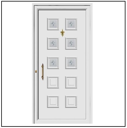 Πόρτα Εισόδου Pvc 9445