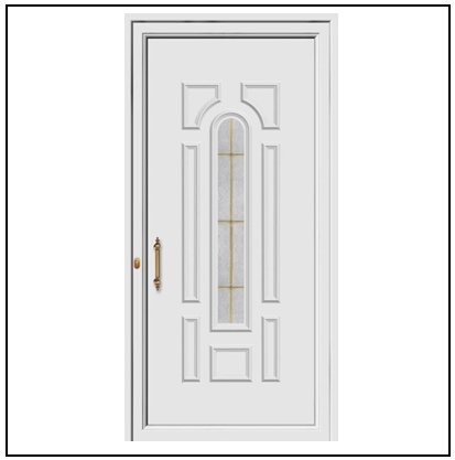 Πόρτα Εισόδου Pvc 9513