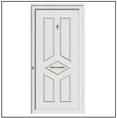Πόρτα Εισόδου Pvc 9540