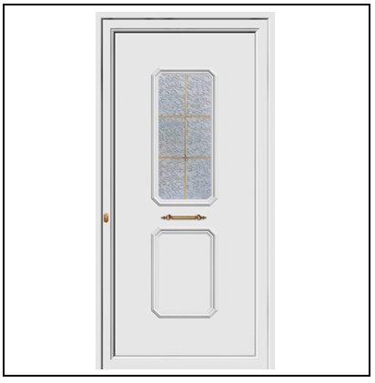 Πόρτα Εισόδου Pvc 9562