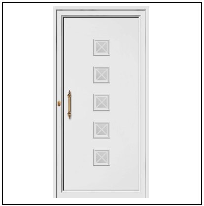 Πόρτα Εισόδου Pvc 9662