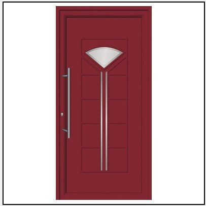 Πόρτα Εισόδου Αλουμινίου Inox 4207