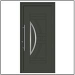 Πόρτα Εισόδου Αλουμινίου Inox 4215