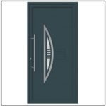 Πόρτα Εισόδου Αλουμινίου Inox 4227