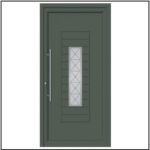 Πόρτα Εισόδου Αλουμινίου Inox 4267