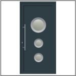 Πόρτα Εισόδου Αλουμινίου Inox 7101