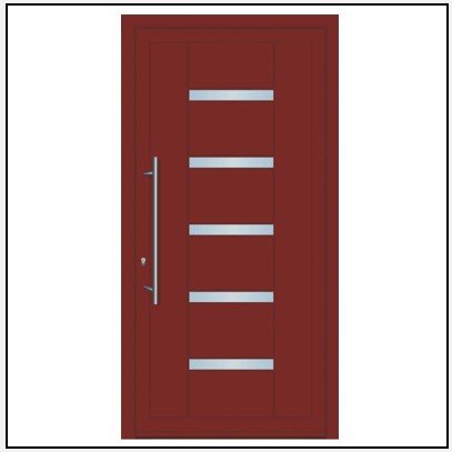 Πόρτα Εισόδου Αλουμινίου Optimum 4605