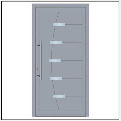 Πόρτα Εισόδου Αλουμινίου Optimum 4610