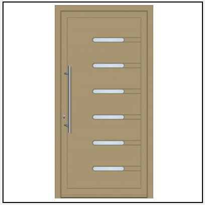 Πόρτα Εισόδου Αλουμινίου Optimum 4615