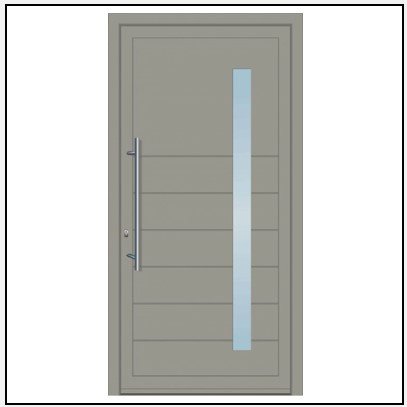 Πόρτα Εισόδου Αλουμινίου Optimum 4625
