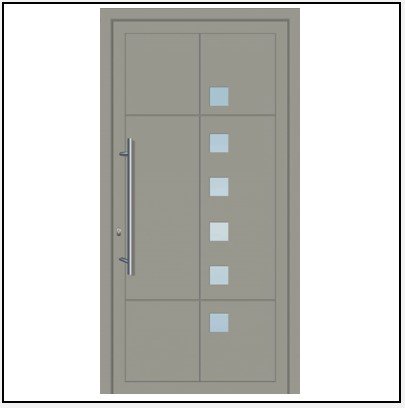 Πόρτα Εισόδου Αλουμινίου Optimum 4630