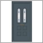 Πόρτα Εισόδου Αλουμινίου Πρεσσαριστή 2416