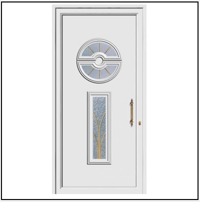 Πόρτα Εισόδου Αλουμινίου Πρεσσαριστή 3732