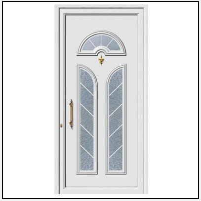 Πόρτα Εισόδου Αλουμινίου Πρεσσαριστή 3744