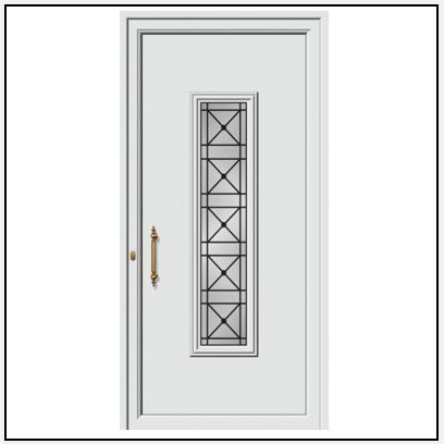 Πόρτα Εισόδου Αλουμινίου Πρεσσαριστή 3761