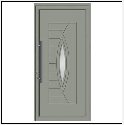 Πόρτα Εισόδου Αλουμινίου Πρεσσαριστή 3847