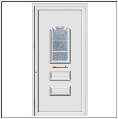 Πόρτα Εισόδου Αλουμινίου Πρεσσαριστή 3891