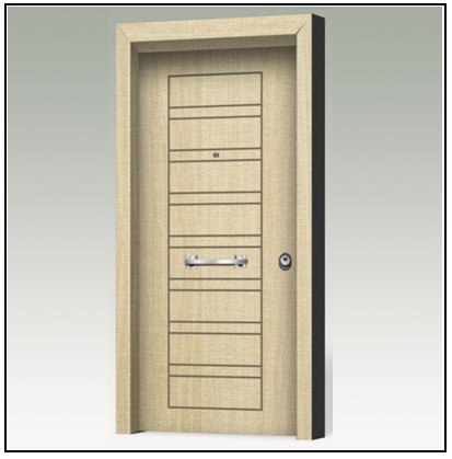 Πόρτα Ασφαλείας Θωρακισμένη Pvc & Film 102018