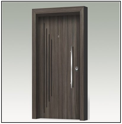 Πόρτα Ασφαλείας Θωρακισμένη Pvc & Film 102022