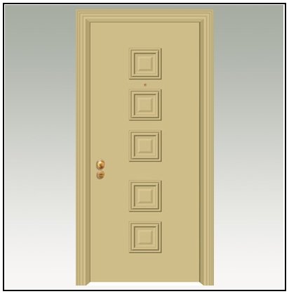 Πόρτα Ασφαλείας Θωρακισμένη Αλουμινίου 105003