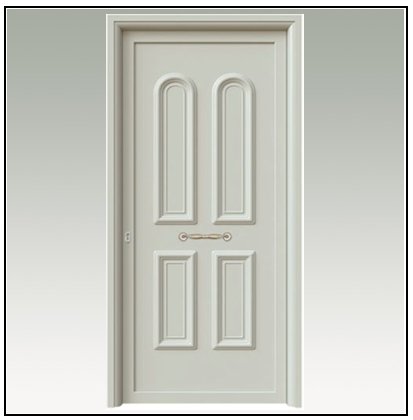 Πόρτα Ασφαλείας Θωρακισμένη Αλουμινίου 105021