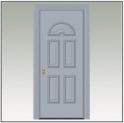 Πόρτα Ασφαλείας Θωρακισμένη Αλουμινίου 105067