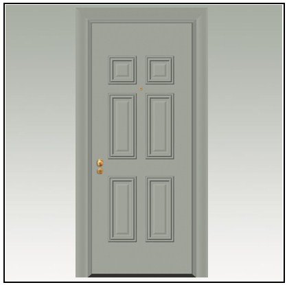 Πόρτα Ασφαλείας Θωρακισμένη Αλουμινίου 105071