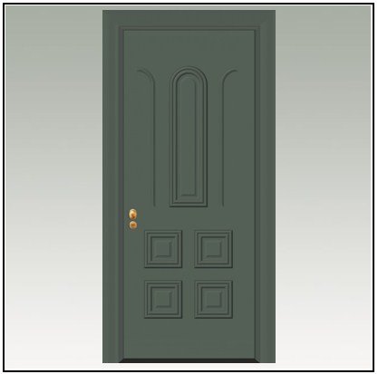 Πόρτα Ασφαλείας Θωρακισμένη Αλουμινίου 105073