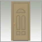 Πόρτα Ασφαλείας Θωρακισμένη Αλουμινίου 105076