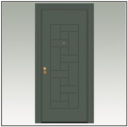 Πόρτα Ασφαλείας Θωρακισμένη Αλουμινίου 105108