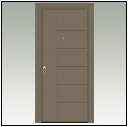 Πόρτα Ασφαλείας Θωρακισμένη Αλουμινίου 105111