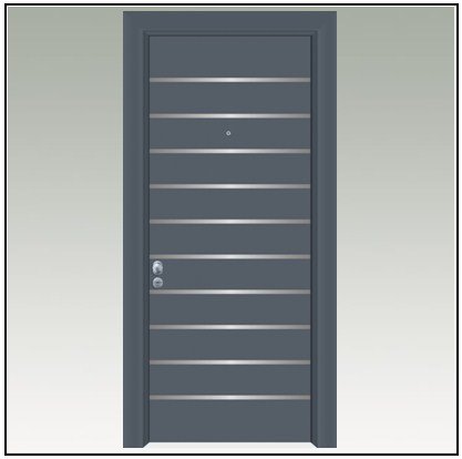 Πόρτα Ασφαλείας Θωρακισμένη Αλουμινίου 105122