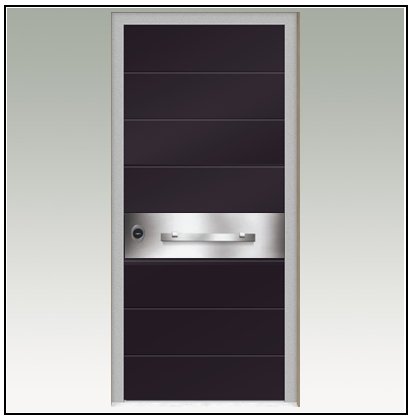 Πόρτα Ασφαλείας Θωρακισμένη Γυάλινη 107002