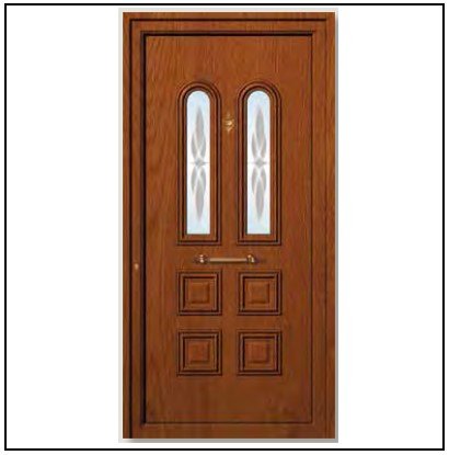 Πόρτα Εισόδου Pvc 6060