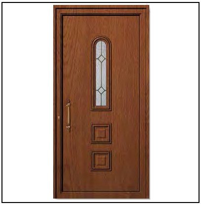 Πόρτα Εισόδου Pvc 6181