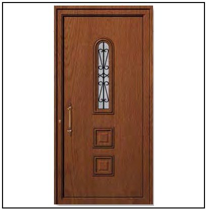 Πόρτα Εισόδου Pvc 6182