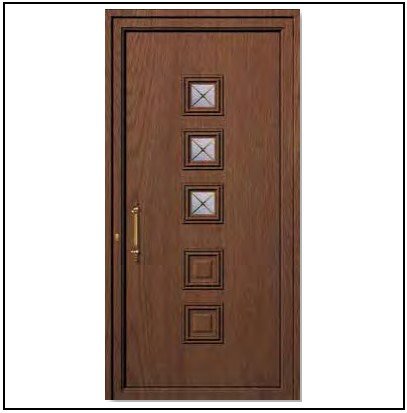 Πόρτα Εισόδου Pvc 6191