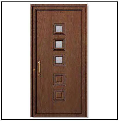 Πόρτα Εισόδου Pvc 6192