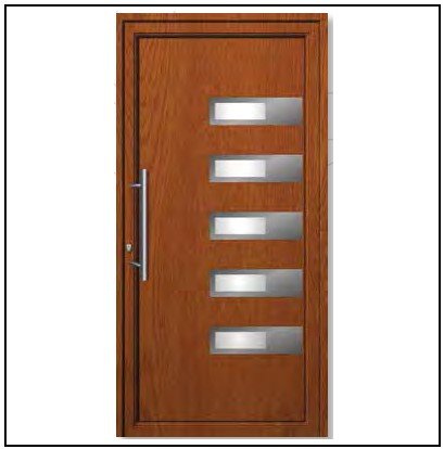 Πόρτα Εισόδου Pvc 6326