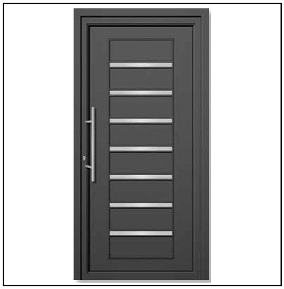 Πόρτα Εισόδου Pvc 6341