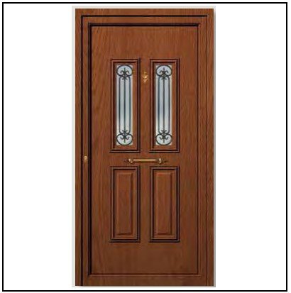 Πόρτα Εισόδου Pvc 6383